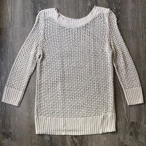 Calvin Klein crochet tunic sweater